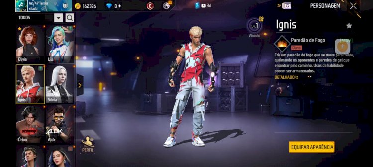 Melhores personagens do free fire - em 2025